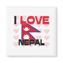 I Love Nepal magnets by tshirtshirts I Love Nepal magnets