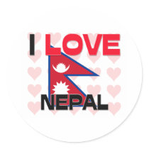 I Love Nepal stickers