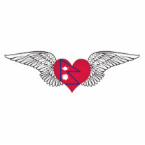 I Love Nepal -wings Photo Sculpture