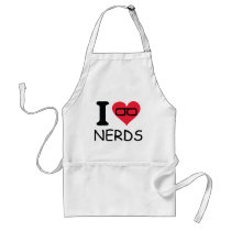 i love nerds aprons by Tomaniac i love nerds aprons