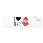 I Love Nerds Bumper Sticker