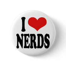 I Love Nerds buttons by ilovethisshirt I Love Nerds buttons