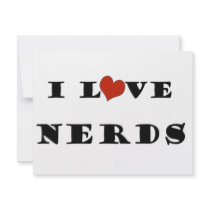 I Love Nerds invitations