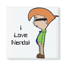 I Love Nerds! Refrigerator Magnets