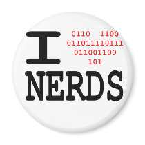 I love Nerds Fridge Magnet