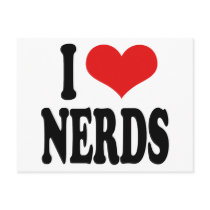 I Love Nerds Postcards