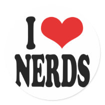 I Love Nerds stickers