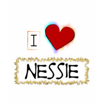 I Love Nessie (gold) t-shirts by JJ_Paul I Love Nessie (gold) t-shirts