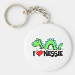 I Love Nessie Keychain