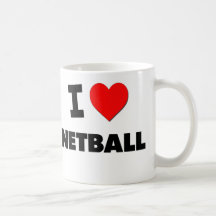 I Love Netball Coffee Mug