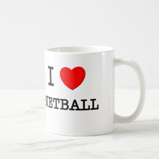 I Love Netball Coffee Mugs