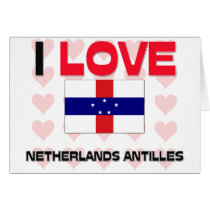 I Love Netherlands Antilles cards