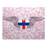 I Love Netherlands Antilles -wings Postcard
