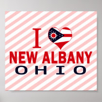 I love New Albany, Ohio Print