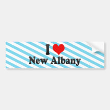 I Love New Albany, United States Bumper Sticker