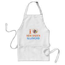 I Love New Baden, IL Aprons