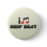 I Love New Beat Pins