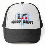 I Love New Beat Trucker Hat