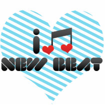 I Love New Beat Photo Cutout