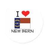 I Love New Bern North Carolina stickers