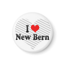 I Love New Bern, United States Refrigerator Magnets