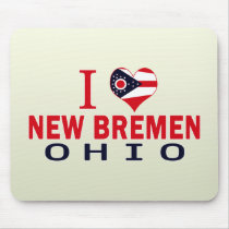 I love New Bremen, Ohio Mousepad
