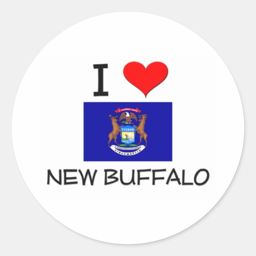 I Love New Buffalo Michigan Sticker