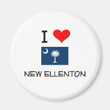 I Love New Ellenton South Carolina Refrigerator Magnets