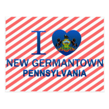 I Love New Germantown, PA Postcard