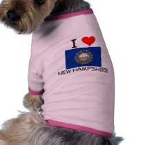 I Love New Hampshire pet clothing