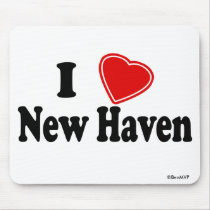 I Love New Haven Mousepads