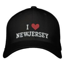 I LOVE NEW JERSEY embroidered hats by dogiron I LOVE NEW JERSEY embroidered hats