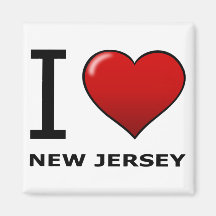I LOVE NEW JERSEY FRIDGE MAGNETS