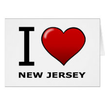 I LOVE NEW JERSEY GREETING CARDS