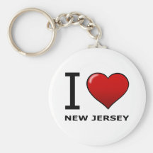 I LOVE NEW JERSEY KEY CHAINS