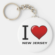 I LOVE NEW JERSEY KEYCHAINS