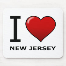 I LOVE NEW JERSEY MOUSE PADS