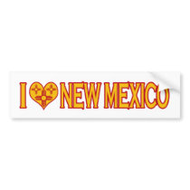 I Love New Mexico bumper stickers