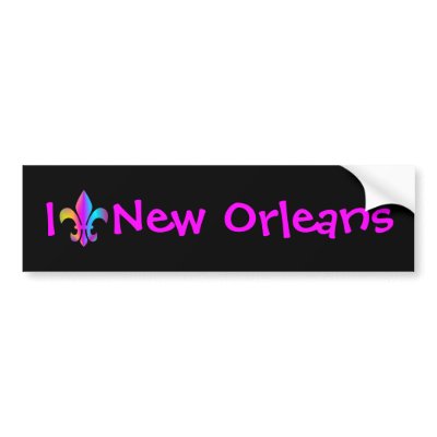 I Love New Orleans Bumper Sticker by annaleeblysse