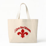 I Love New Orleans Fleur De Lis Bag