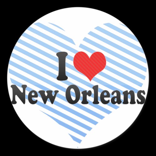 I Love New Orleans Stickers