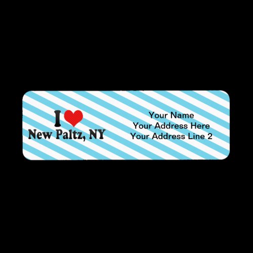 I Love New Paltz, NY Return Address Label