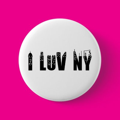 I Love New York Pinback Button Zazzle_button I Love New York Pinback Button Zazzle_button