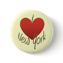 I Love New York Pinback Buttons