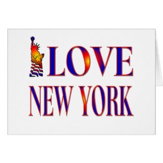 I LOVE NEW YORK GREETING CARD