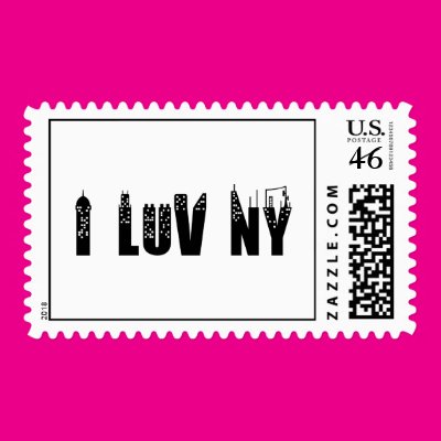 I Love New York Postage Zazzle_stamp