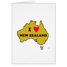 I Love New Zealand (Australia) Cards