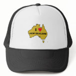 I Love New Zealand (Australia) Trucker Hat