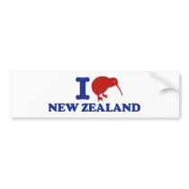 I Love New Zealand bumper stickers by magarmor I Love New Zealand bumper stickers