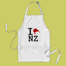 I Love New Zealand Kiwi Apron